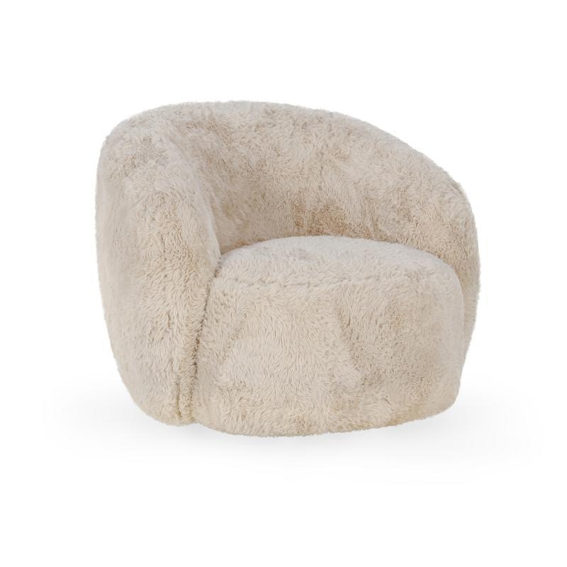 Classic Home Adley Plush Swivel Chair - Thumbnail 4