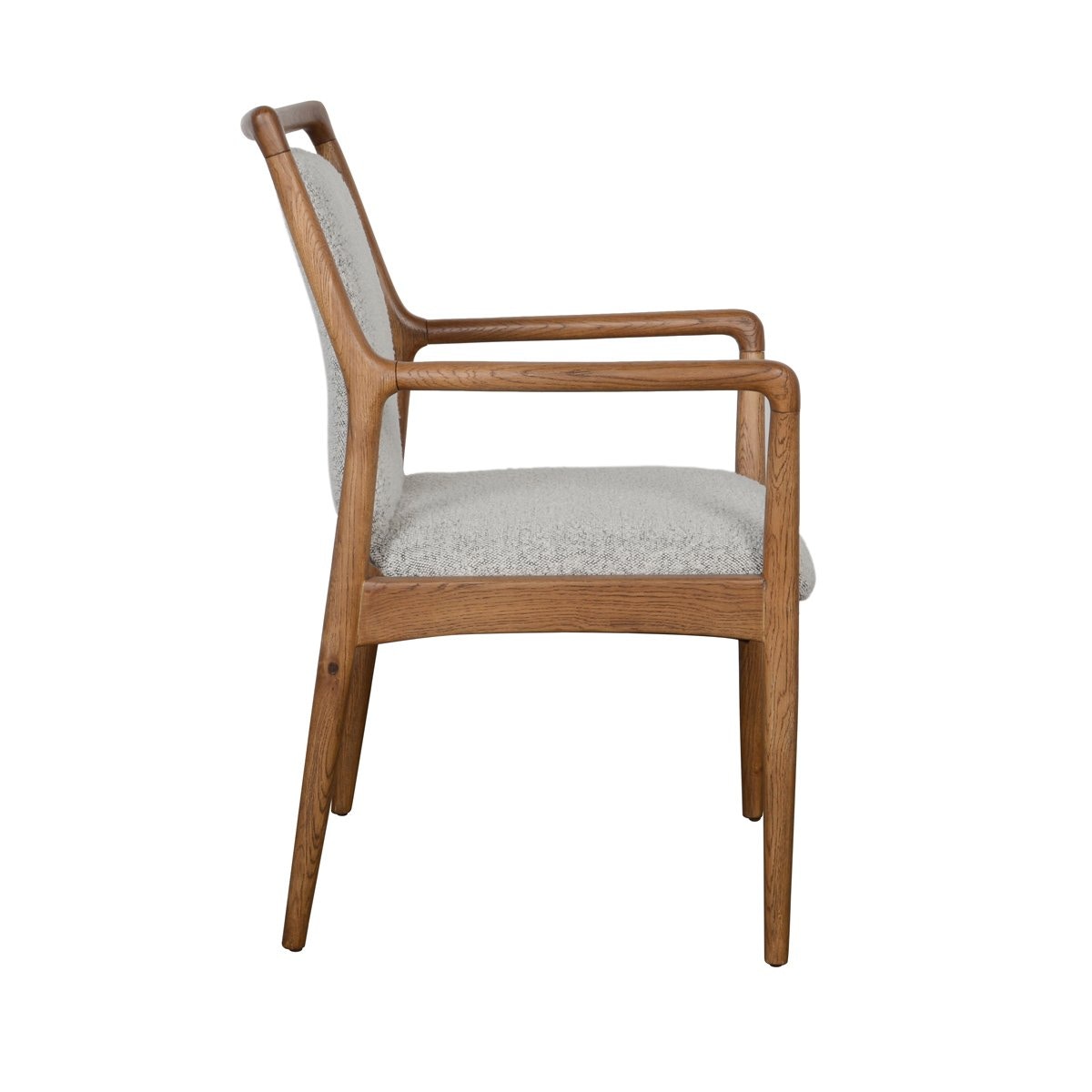 Classic Home Sanders Upholstered Dining Arm Chair - Thumbnail 2