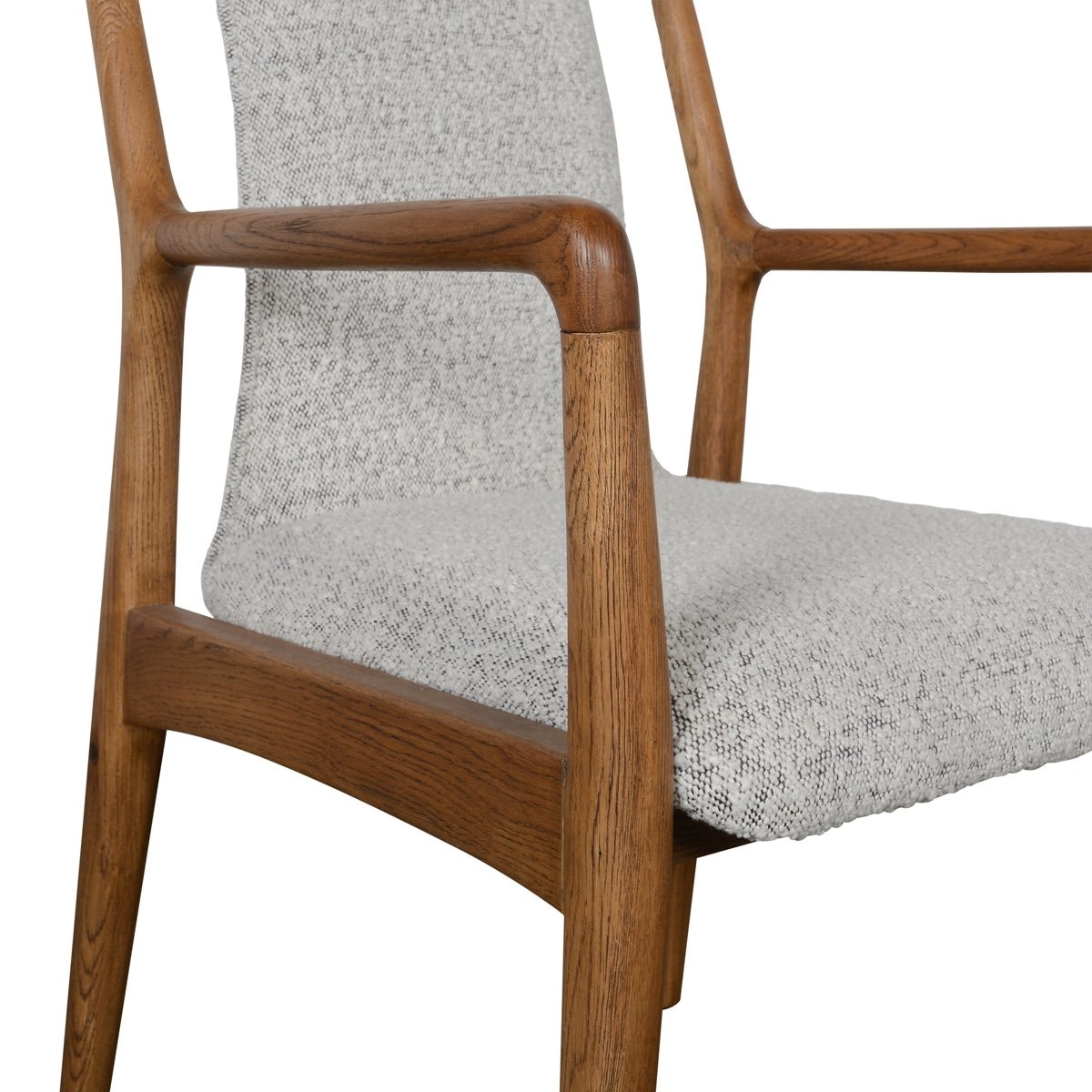 Classic Home Sanders Upholstered Dining Arm Chair - Thumbnail 5