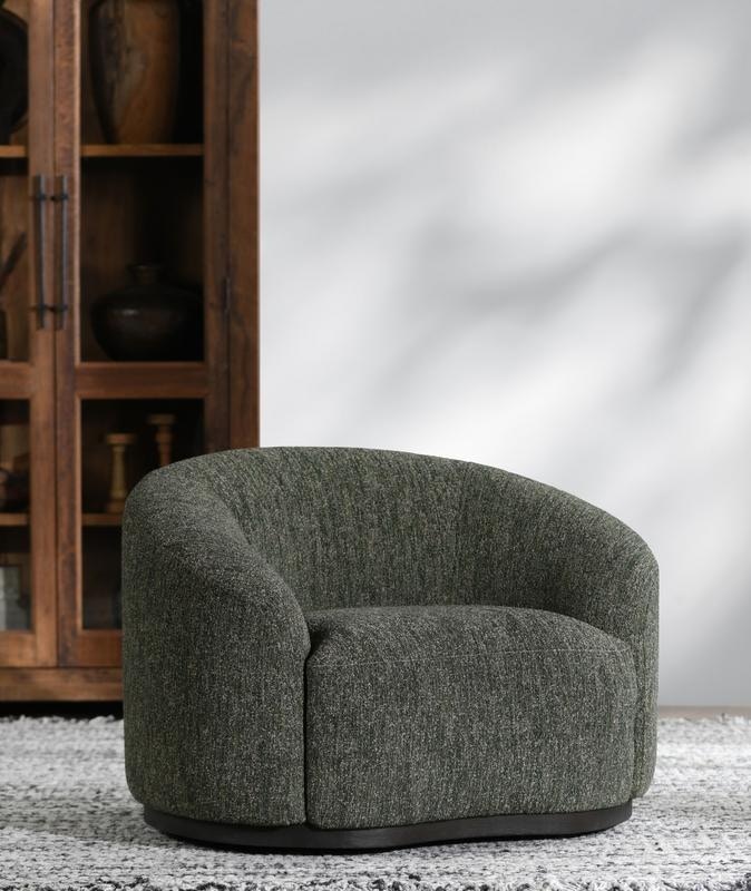 Classic Home Beverly Swivel Accent Chair - Thumbnail 4