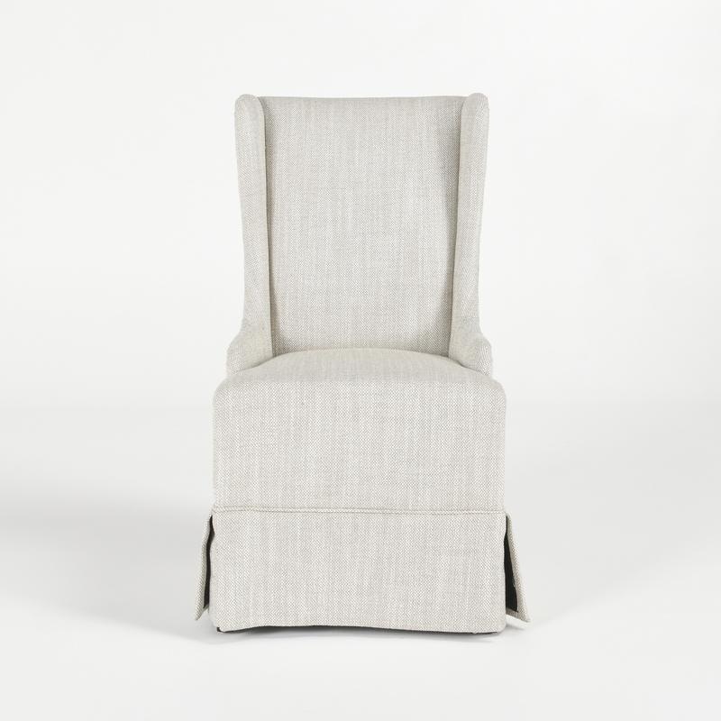 Classic Home Melrose Wingback Upholstered Dining Chair - Thumbnail 3