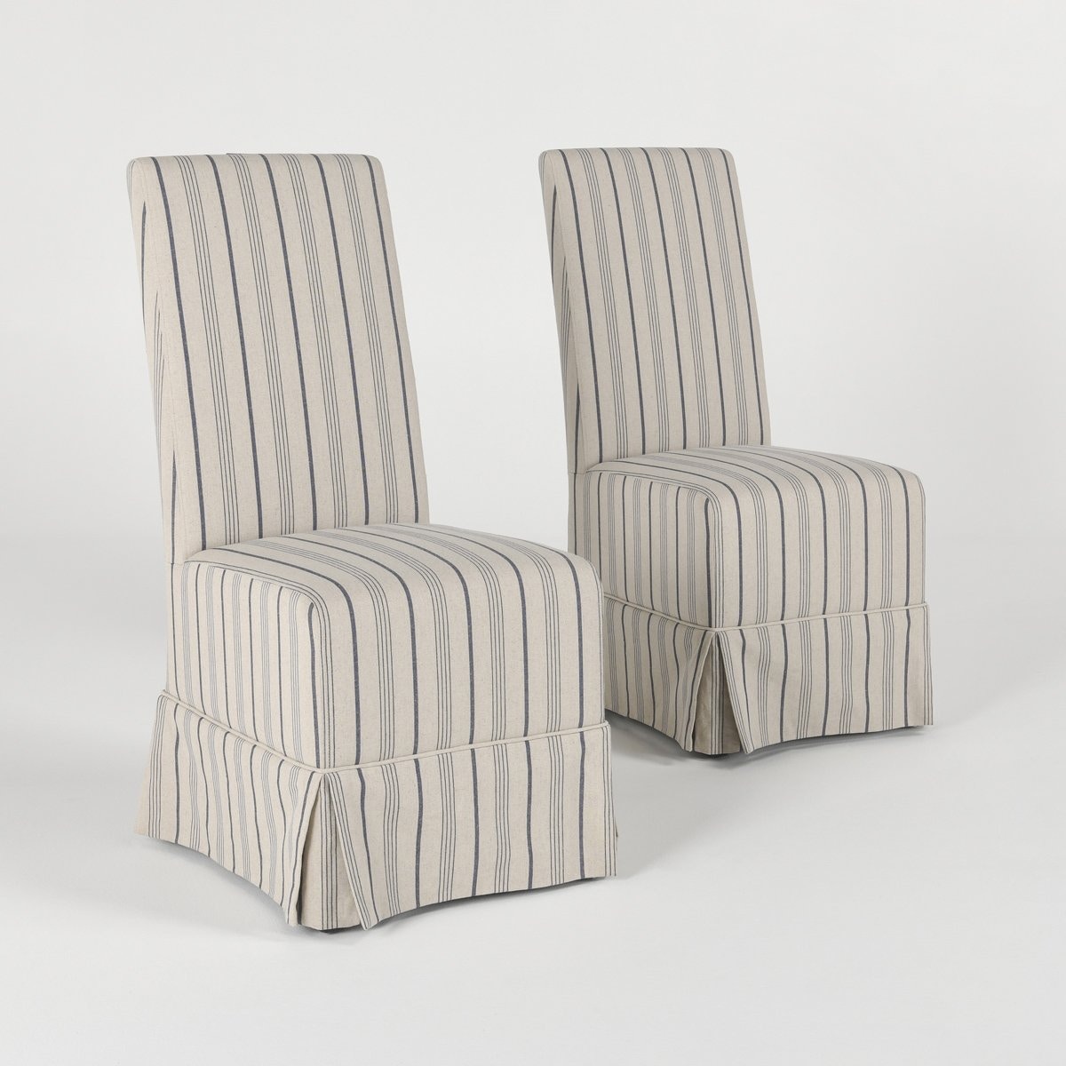 Classic Home Melrose Upholstered Dining Chair Striped Set of 2