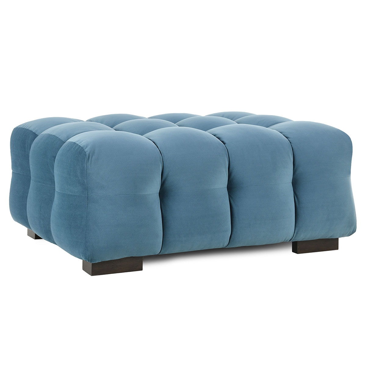 Classic Home Velvet Rectangular Ottoman