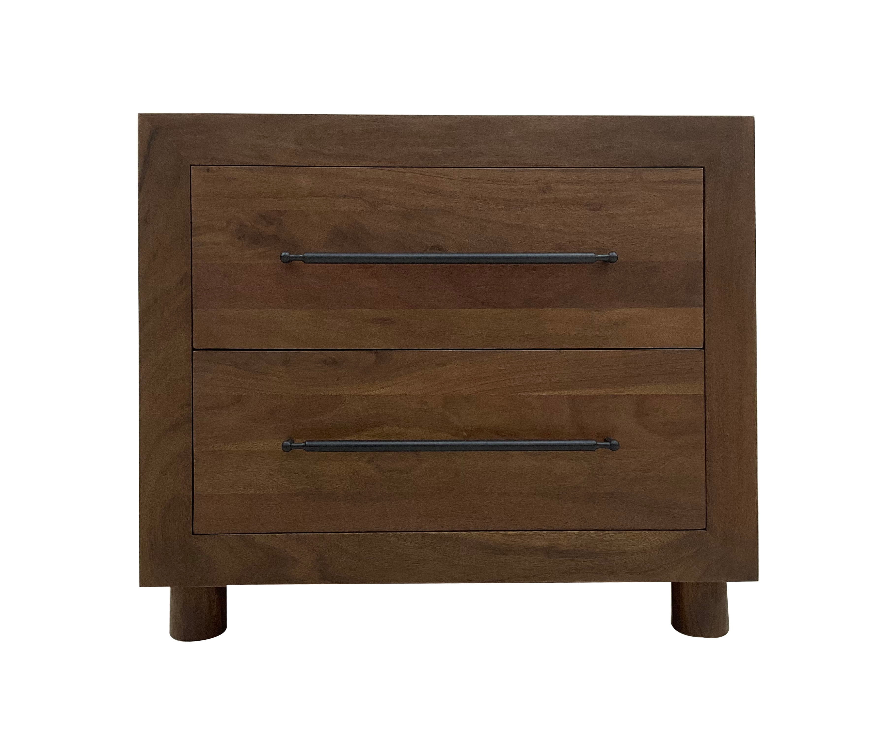 Classic Home Wood 2 Drawer Nightstand 54010240