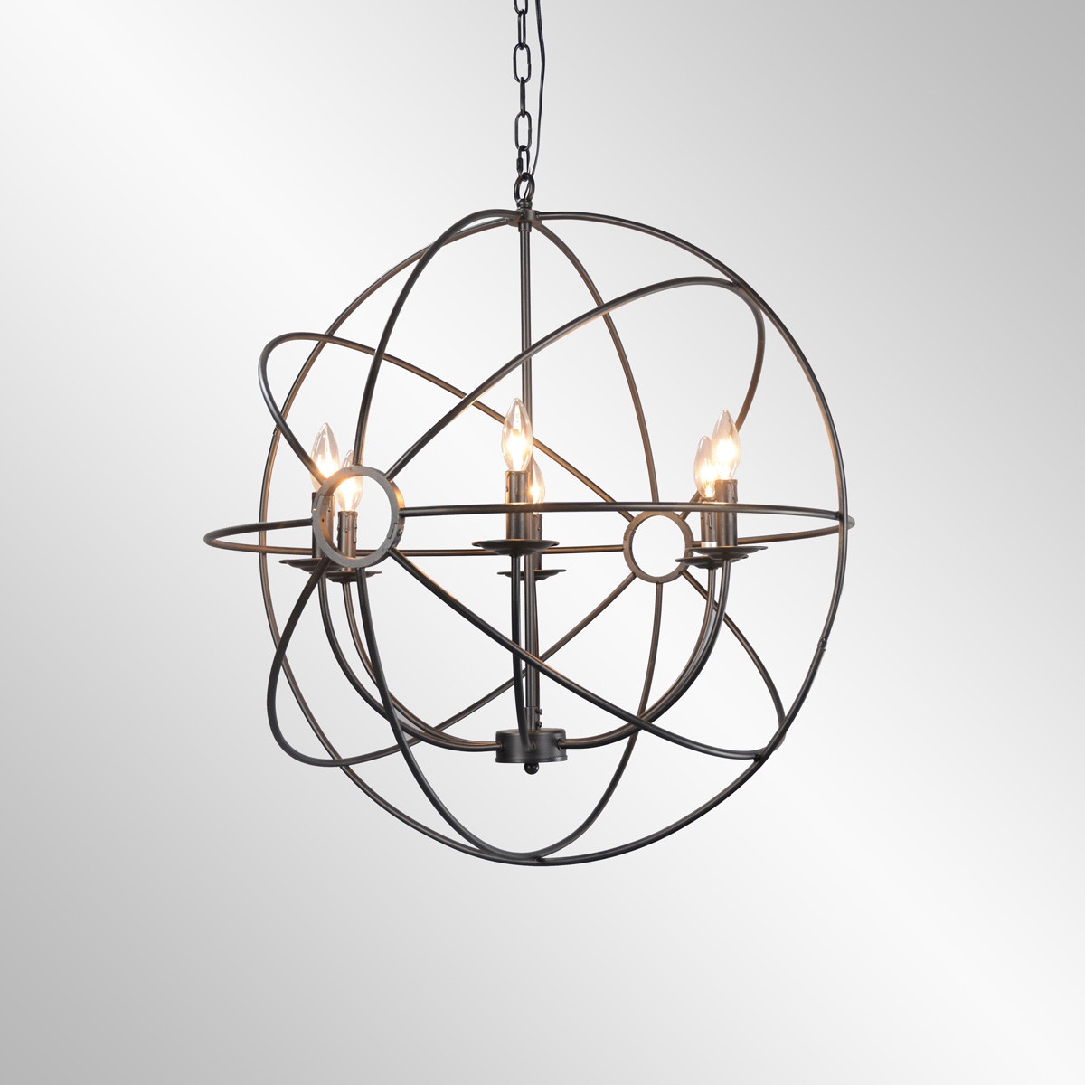Classic Home Derince Iron Chandelier Small - Thumbnail 3