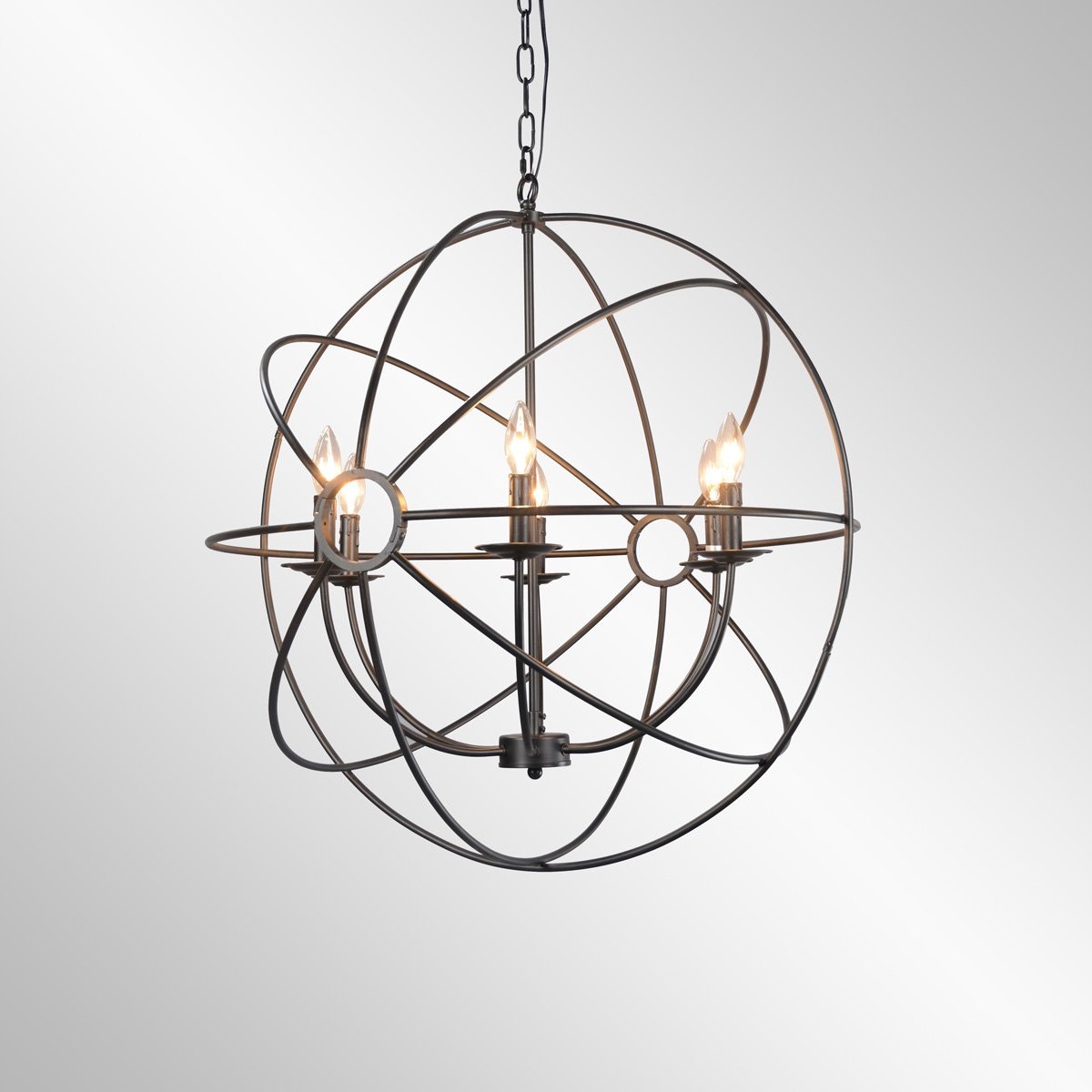 Classic Home Derince Iron Chandelier Small - Thumbnail 2
