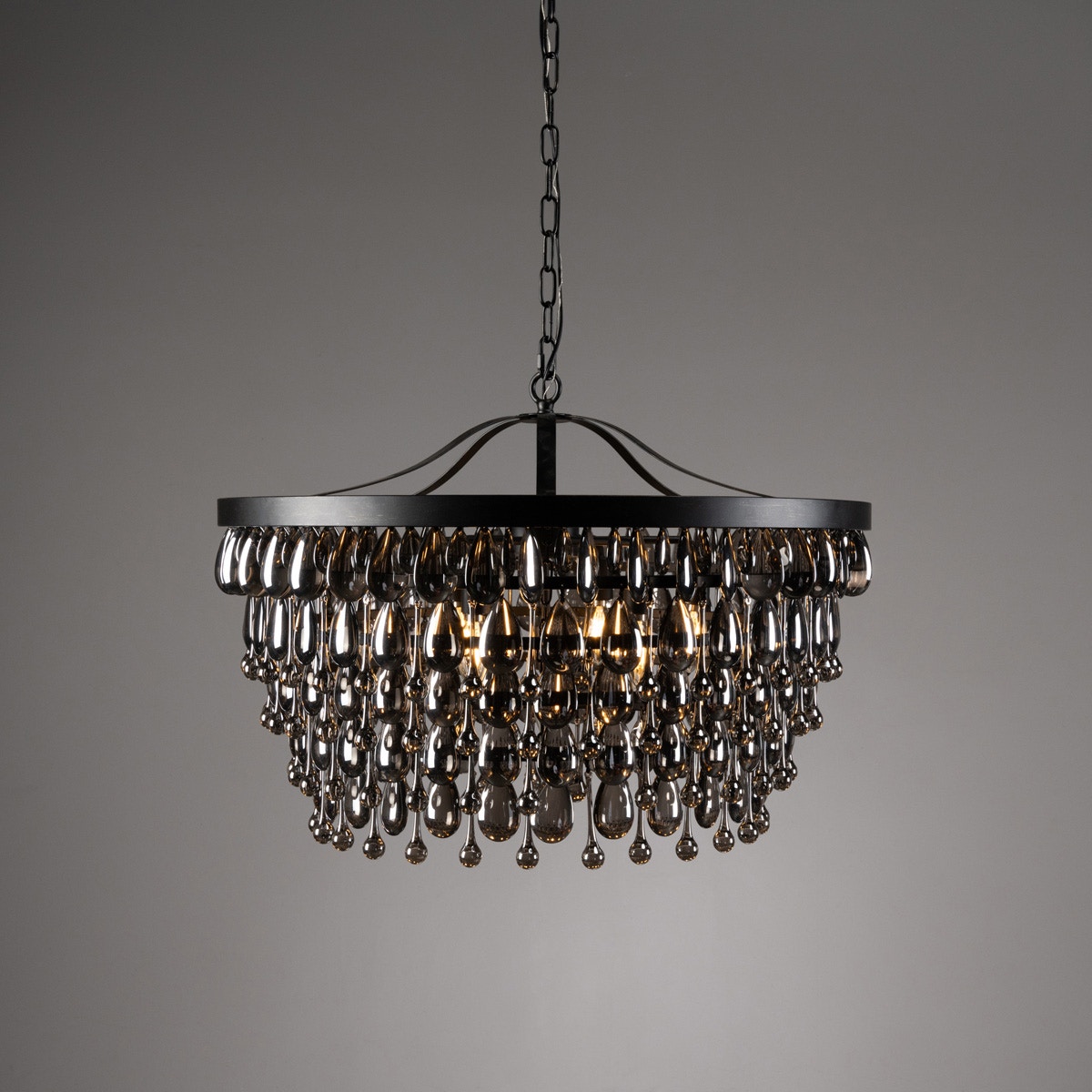 dark gray chandelier