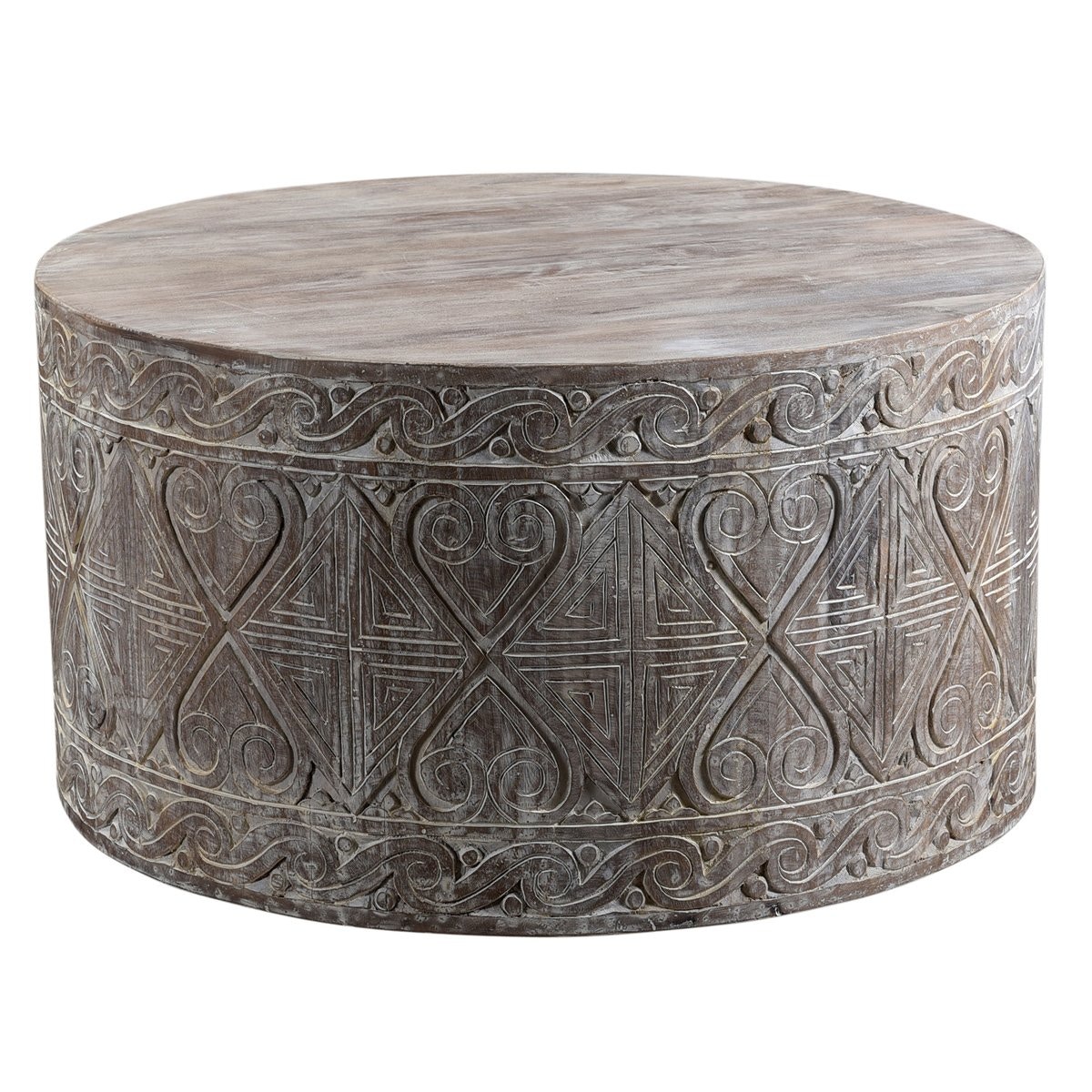 Classic Home Naomi Round Coffee Table - Thumbnail 2