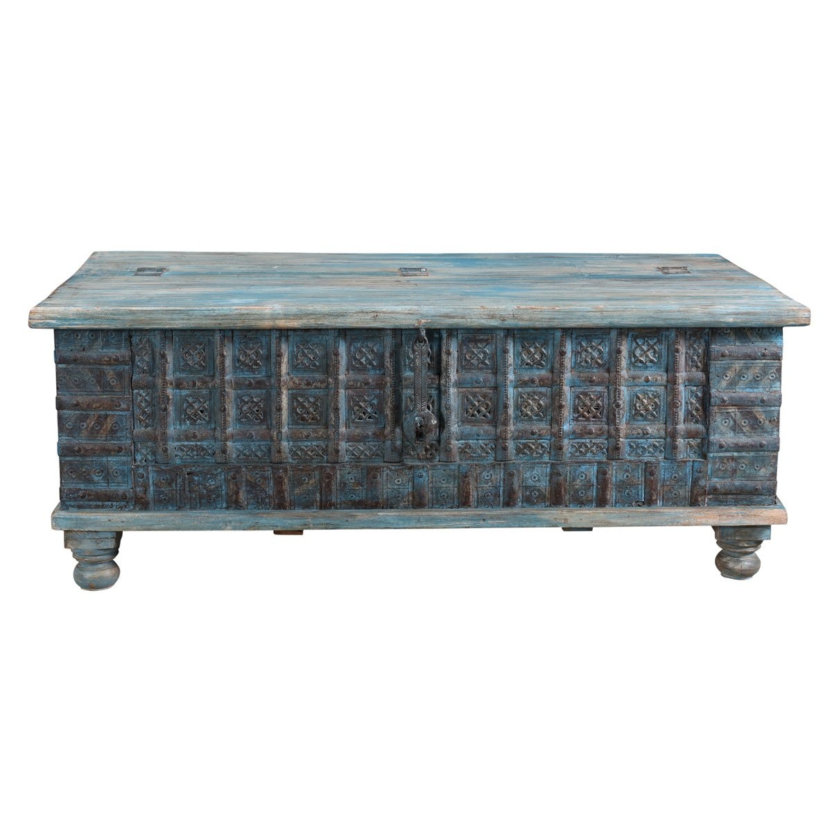 Classic Home 49'' Reclaimed Wood Storage Trunk