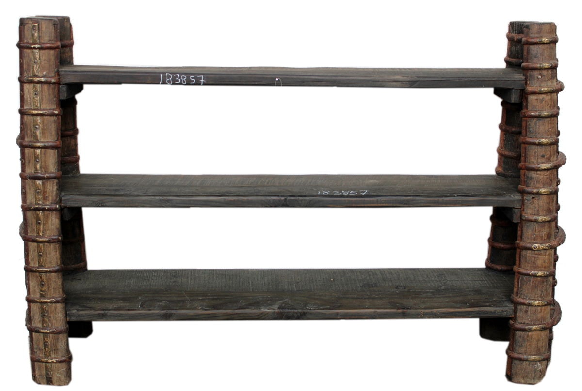 Classic Home Reclaimed Wood Cart Rack 59011770