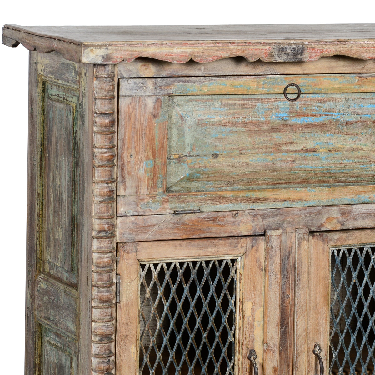 Classic Home Wood IRON JALI CABINET - Thumbnail 3