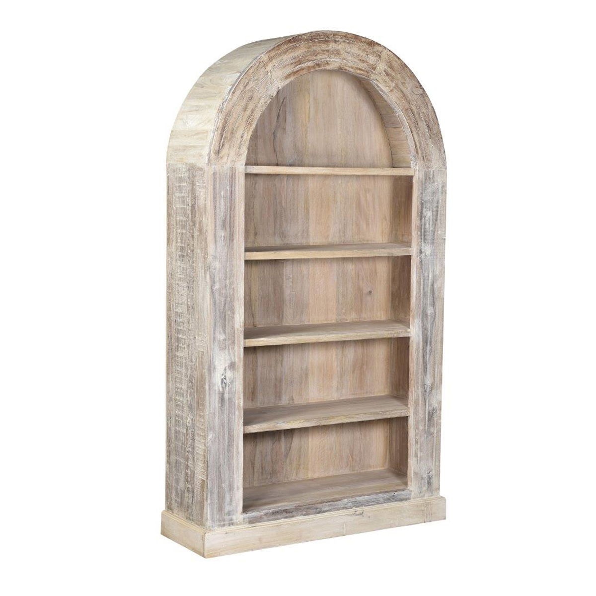 Classic Home 82'' Tall Arch Bookcase - Thumbnail 4