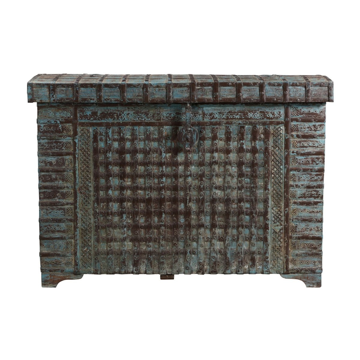 Classic Home 48'' Reclaimed Wood Trunk Console - Thumbnail 2