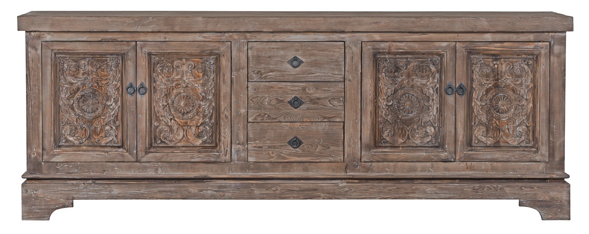 Classic Home Amita 3 Drawer 4 Door Sideboard - Thumbnail 2