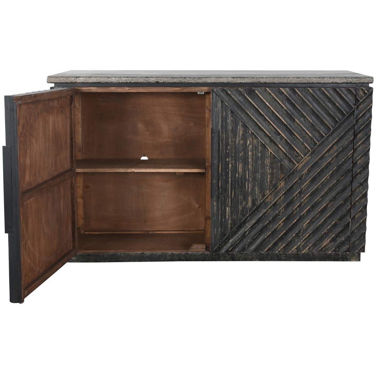 Classic Home Ellington 2 Door Sideboard - Thumbnail 3