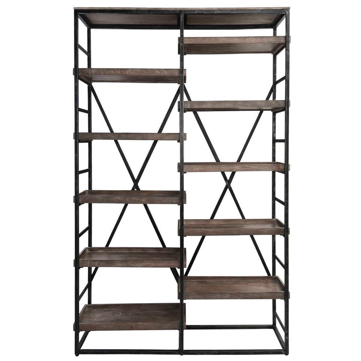 Classic Home Evan Double Bookshelf
