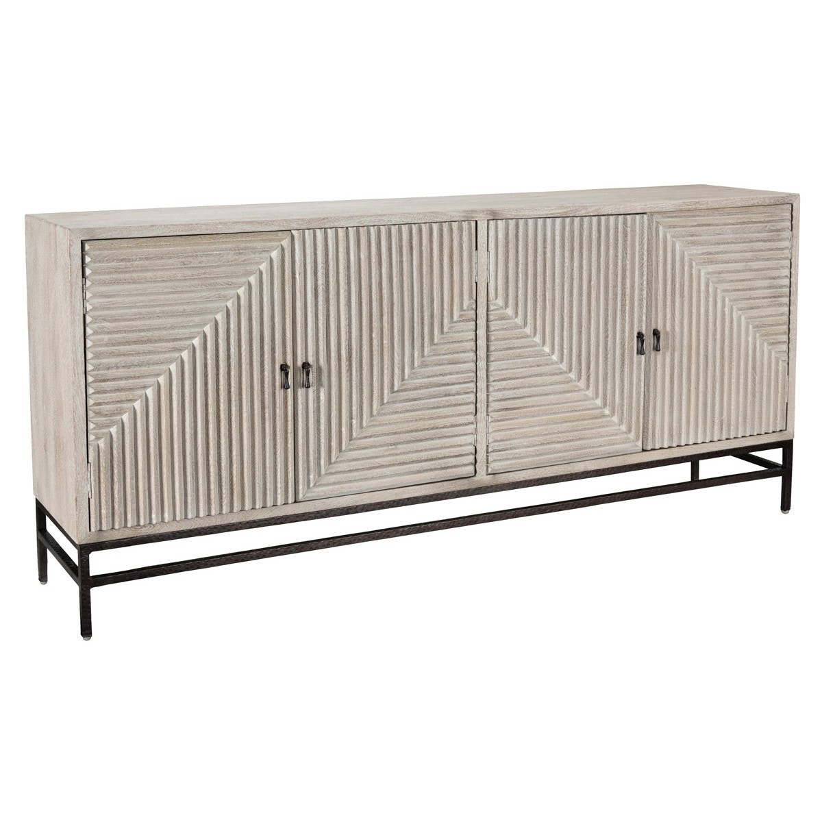 Classic Home Finn 4 Door Sideboard 72'' - Thumbnail 2