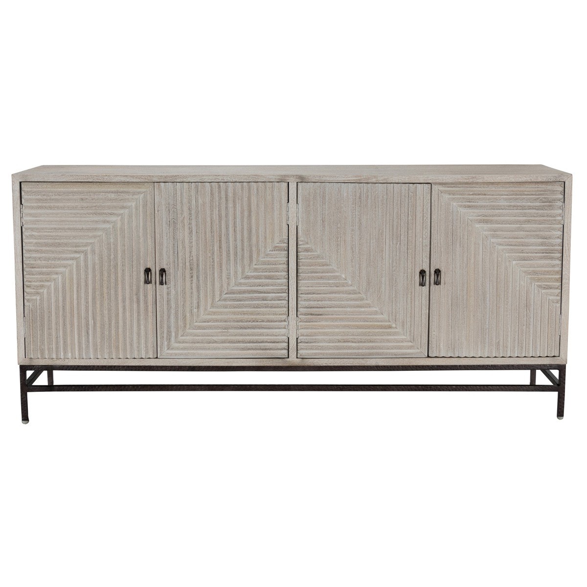 Classic Home Finn 4 Door Sideboard 72'' - Thumbnail 3