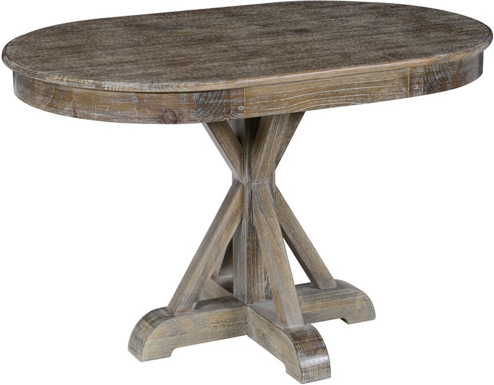 Oval Distressed Dining Table