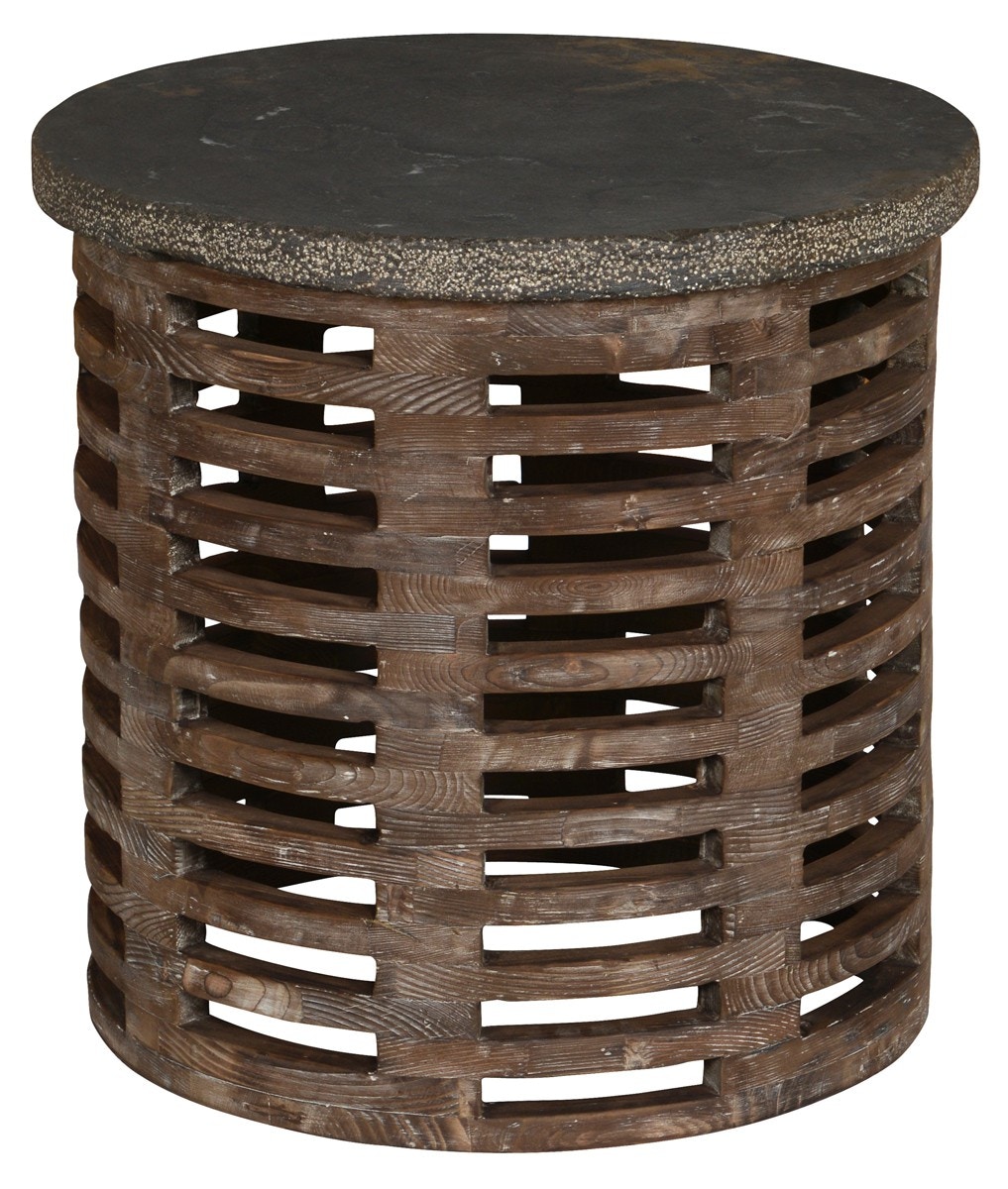 Classic Home Mila End Table W Stone Top 51030345 Portland, OR Key Home Furnishings