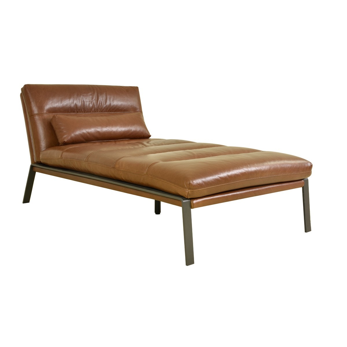 Leather look chaise lounge hot sale