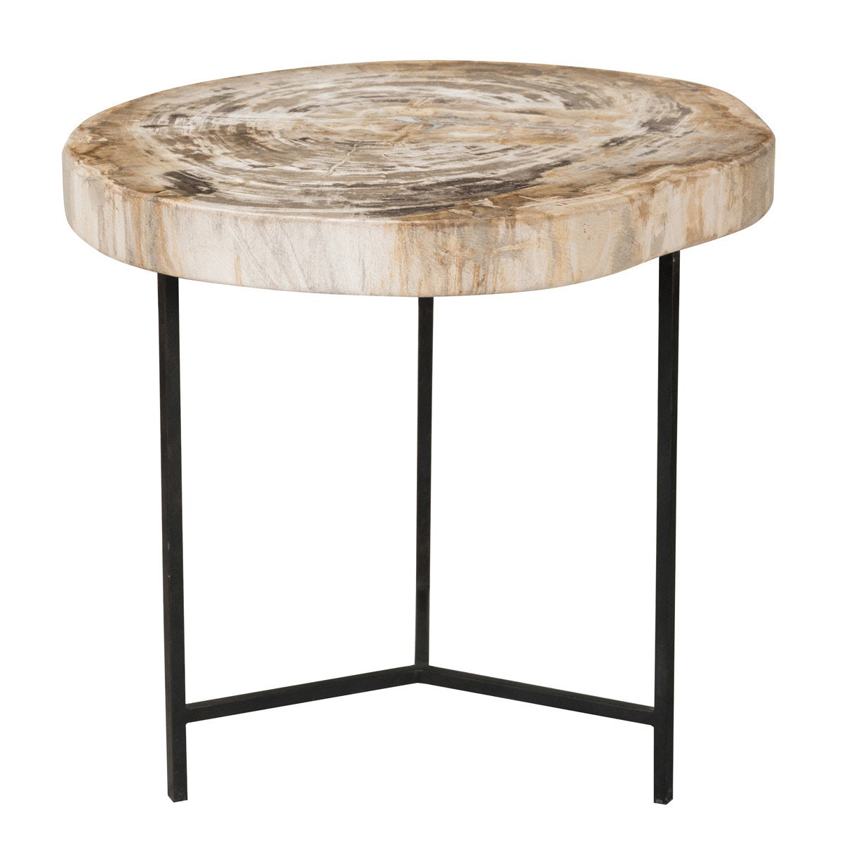 Classic Home Riley Petrified Wood Accent Table Medium 51000044