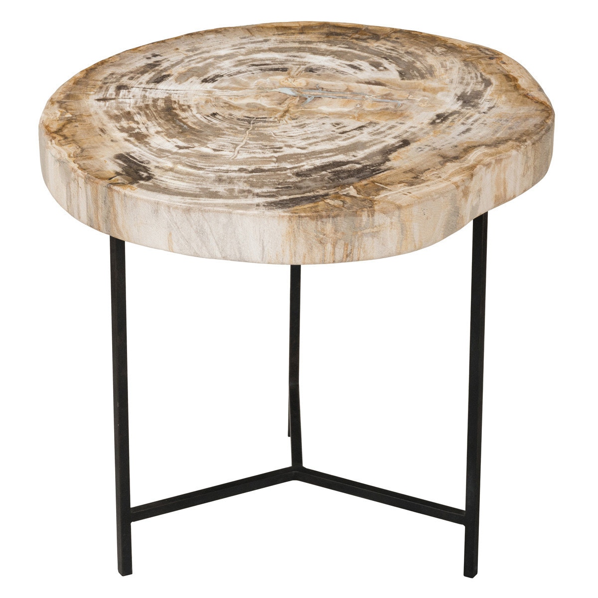 Classic Home Riley Petrified Wood Accent Table Medium 51000044