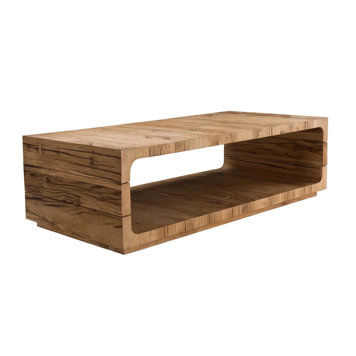 light colored wood coffee table