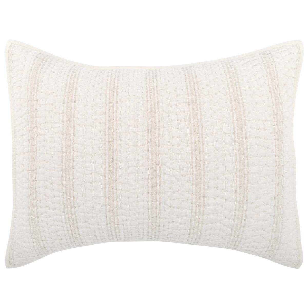 Classic Home Cotton Linen Standard Sham - Thumbnail 2