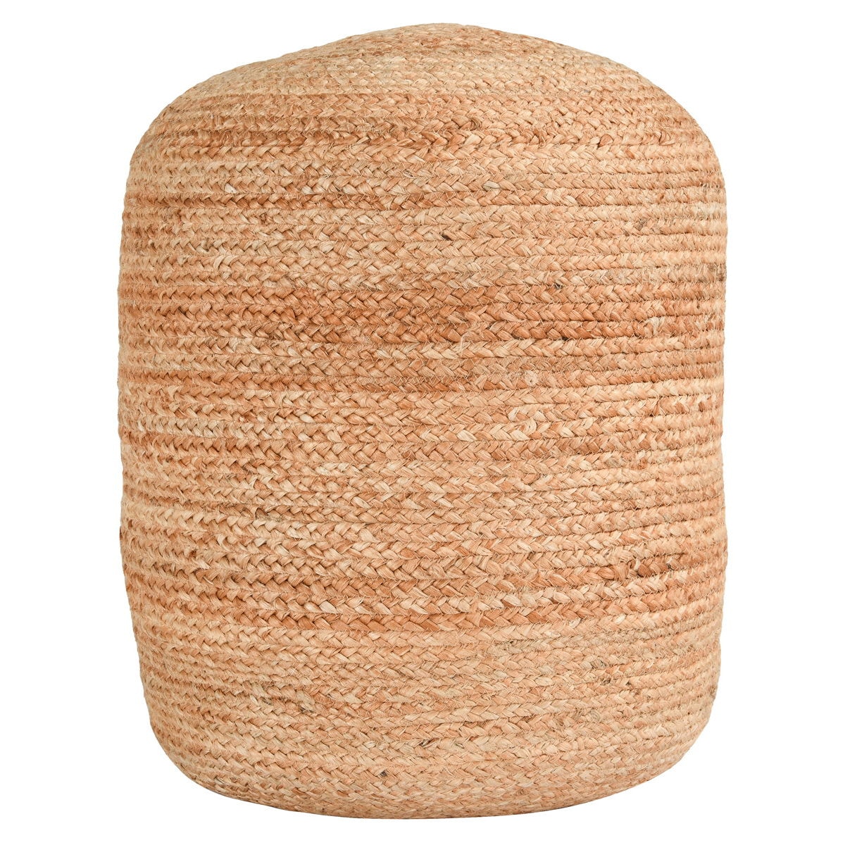 Classic Home Madeira Jute Natural Pouf 18x18x18