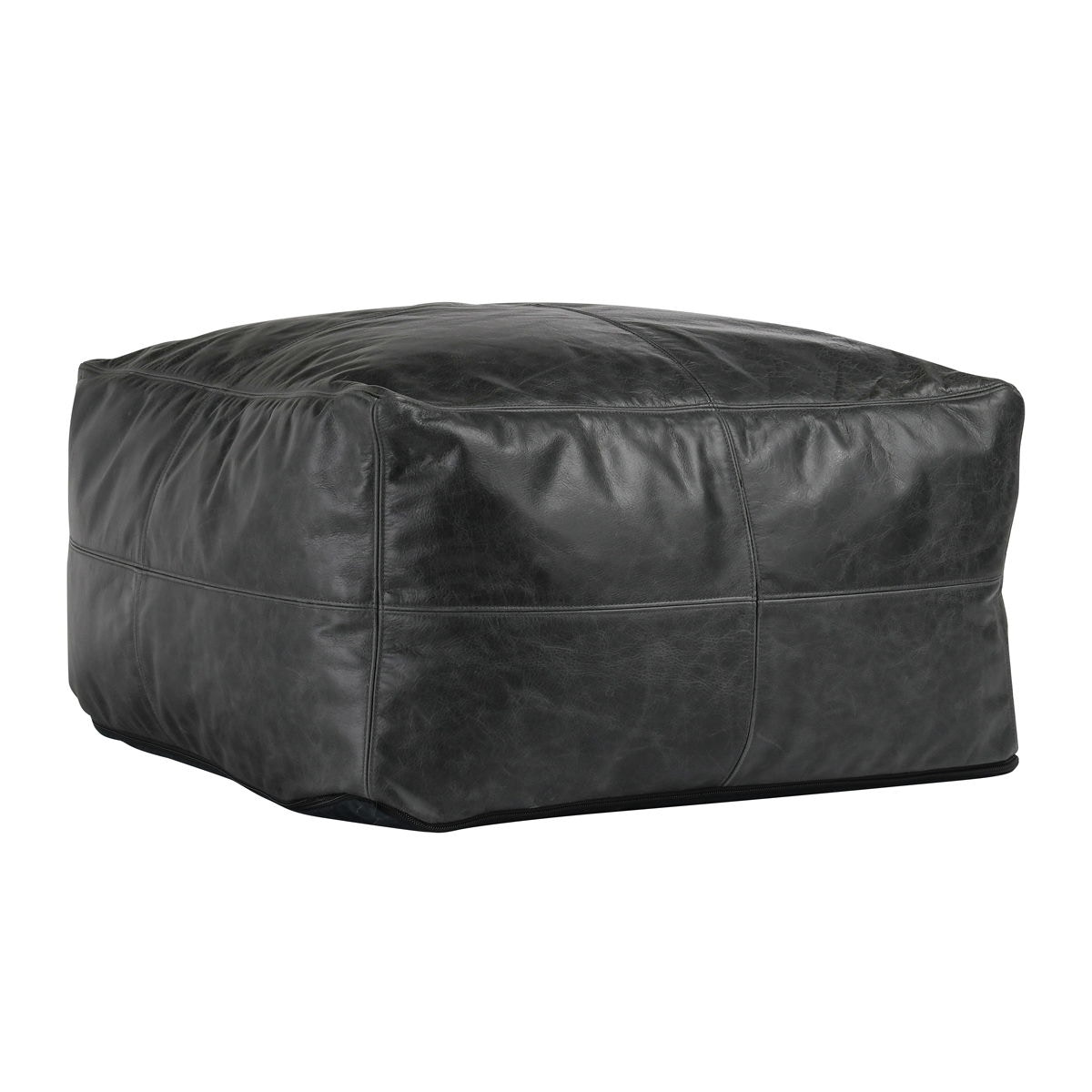 Classic Home Leather Dexter Pouf
