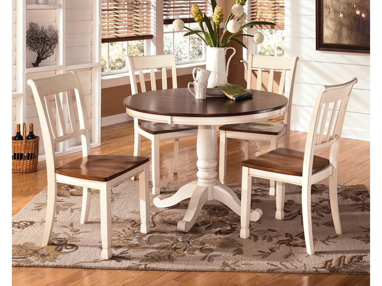 Ashley whitesburg store round dining table