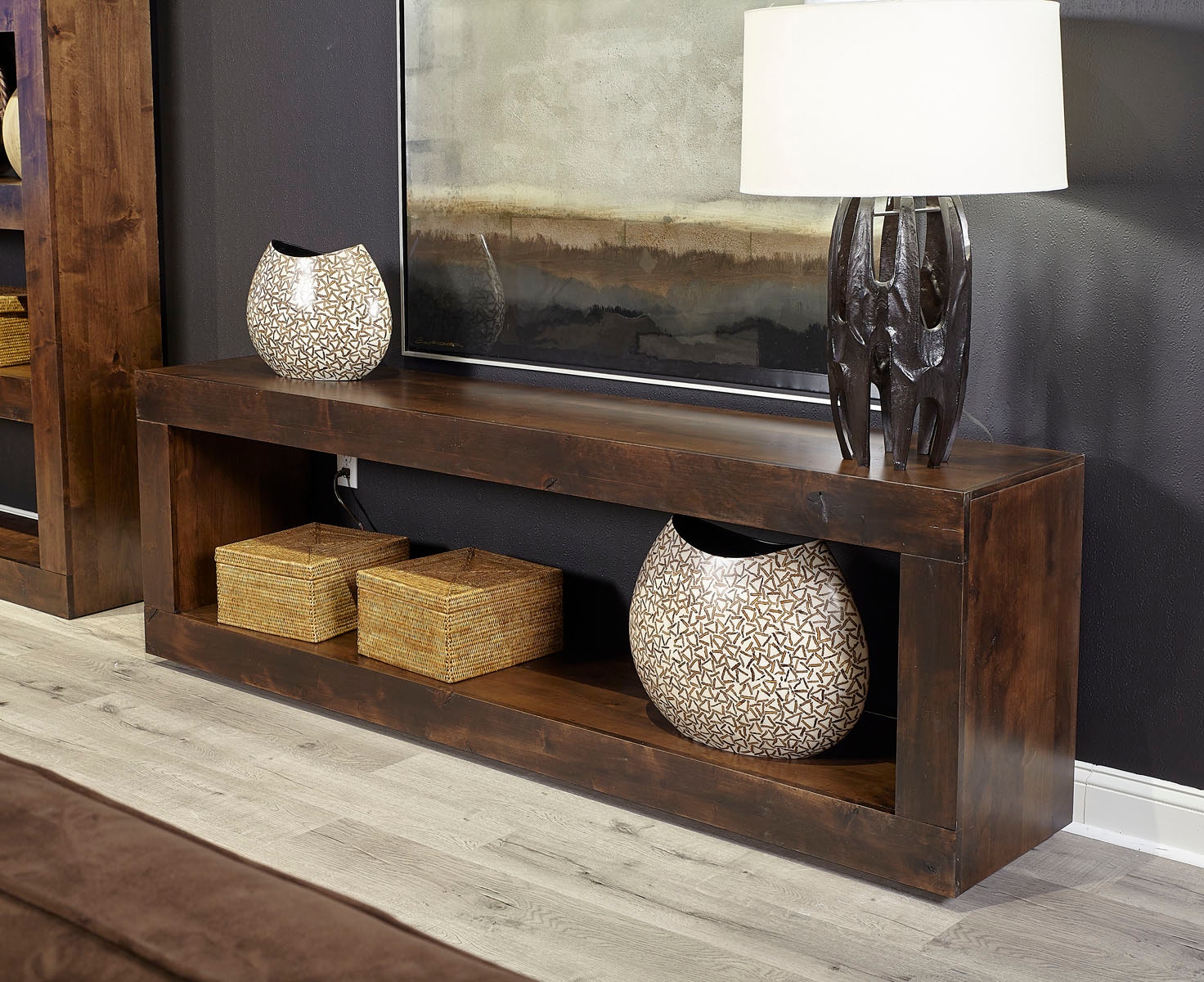 23％off!!SHIDOH ブラウン G-PLATINUM EDITION aspenhome Nova 60 Open Console DU1060-TOB - Portland, OR | Key