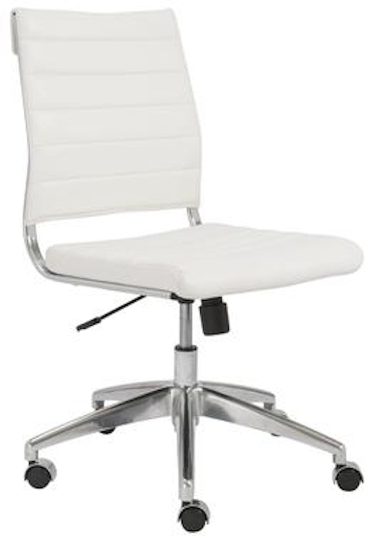Euro Style Axel Armless Low Back Office Chair 00595wht Portland Armless Low Back Office Chair 00595wht