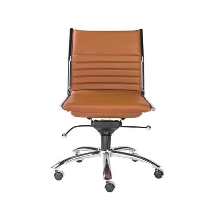 Euro Style Dirk Armless Low Back Office Chair 01266COG Portland