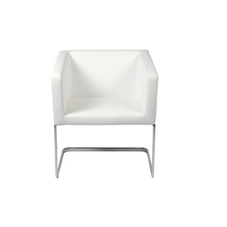 Euro Style Ari Lounge Chair 02489WHT Portland, OR Key Home Furnishings