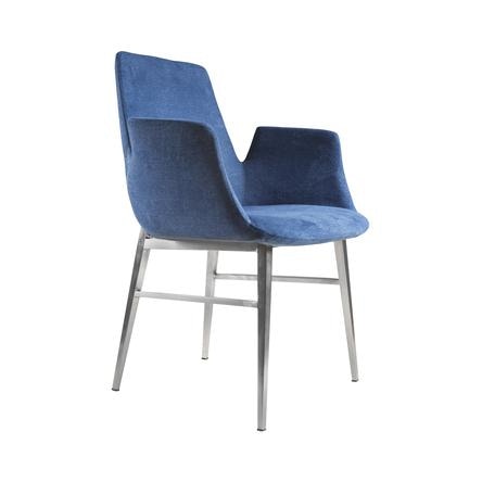 Euro Style Archer Arm Chair 38681BLU Portland, OR Key Home Furnishings