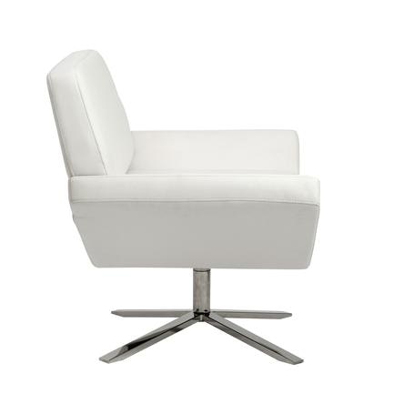 Euro Style Carlotta Lounge Chair 38698WHT Portland, OR Key Home