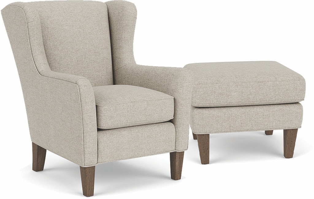 Flexsteel Ace Fabric Ottoman - Thumbnail 2