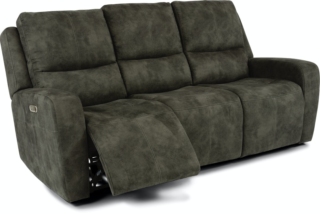 Flexsteel power reclining online sofa with power headrest