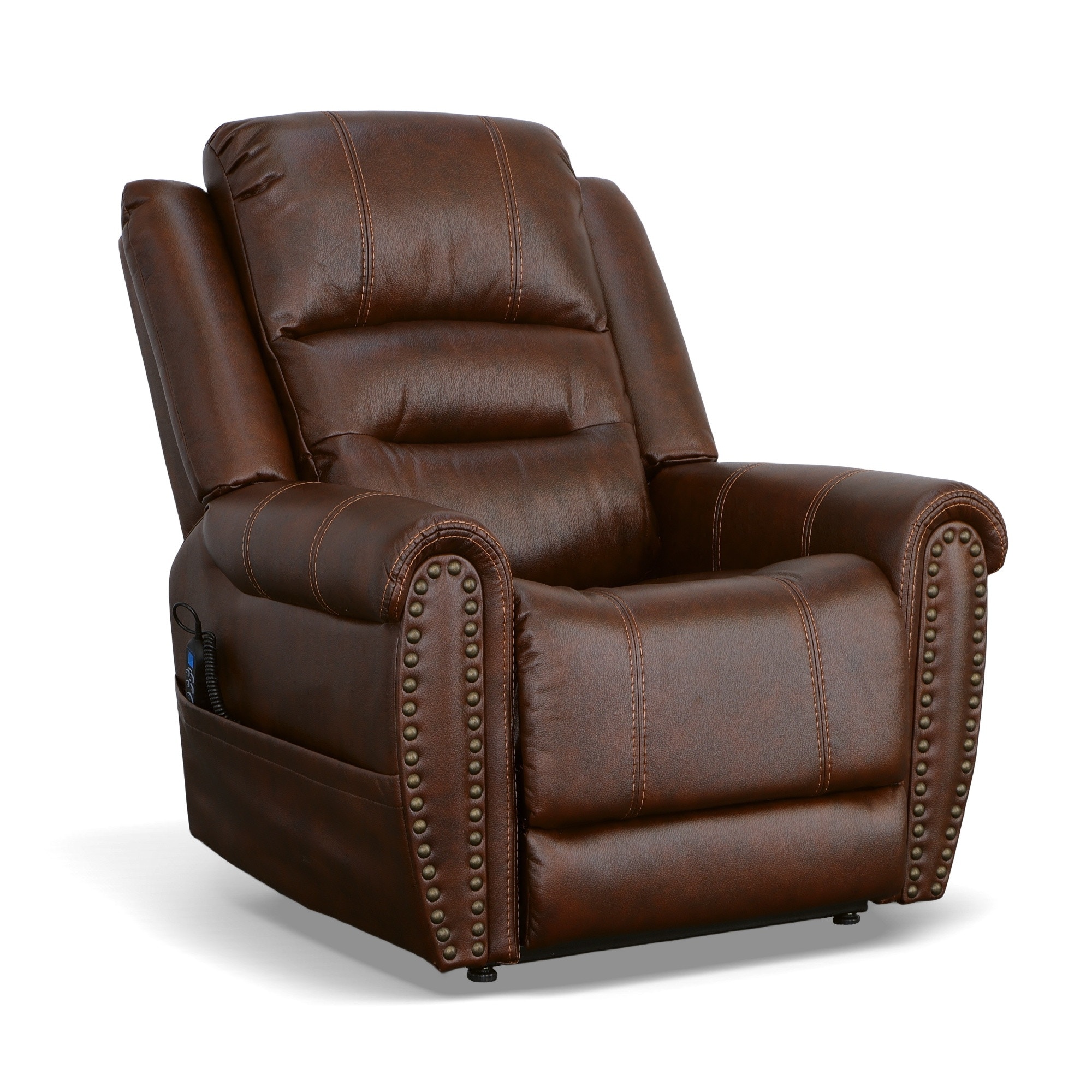 Flexsteel Oscar Power Lift Recliner with Power Headrest - Thumbnail 3
