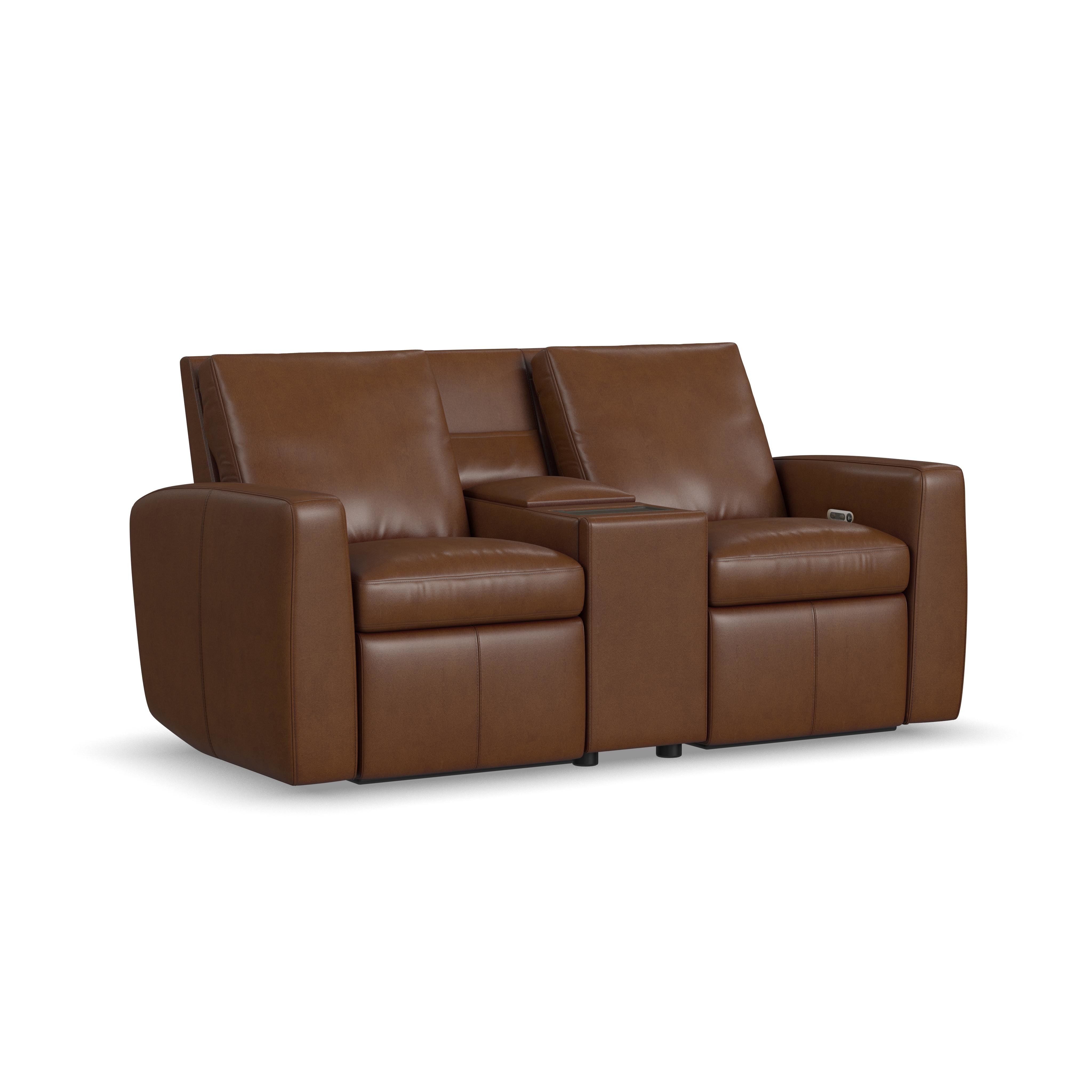 Flexsteel Aria Power Reclining Loveseat with Console - Thumbnail 2