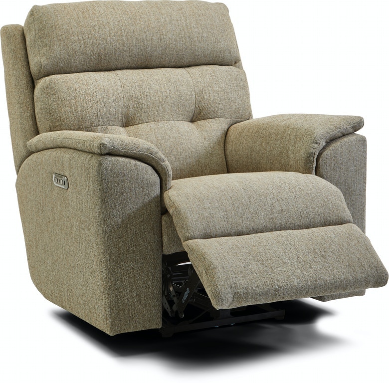 Flexsteel Mason Power Rocking Recliner with Power Headrest