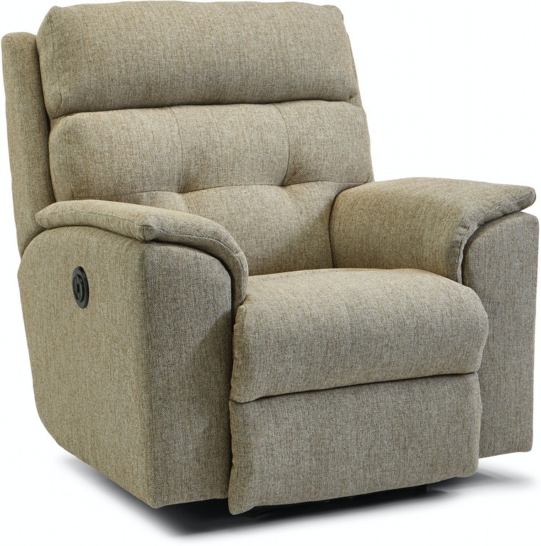 Flexsteel Mason Power Rocking Recliner with Power Headrest - Thumbnail 2