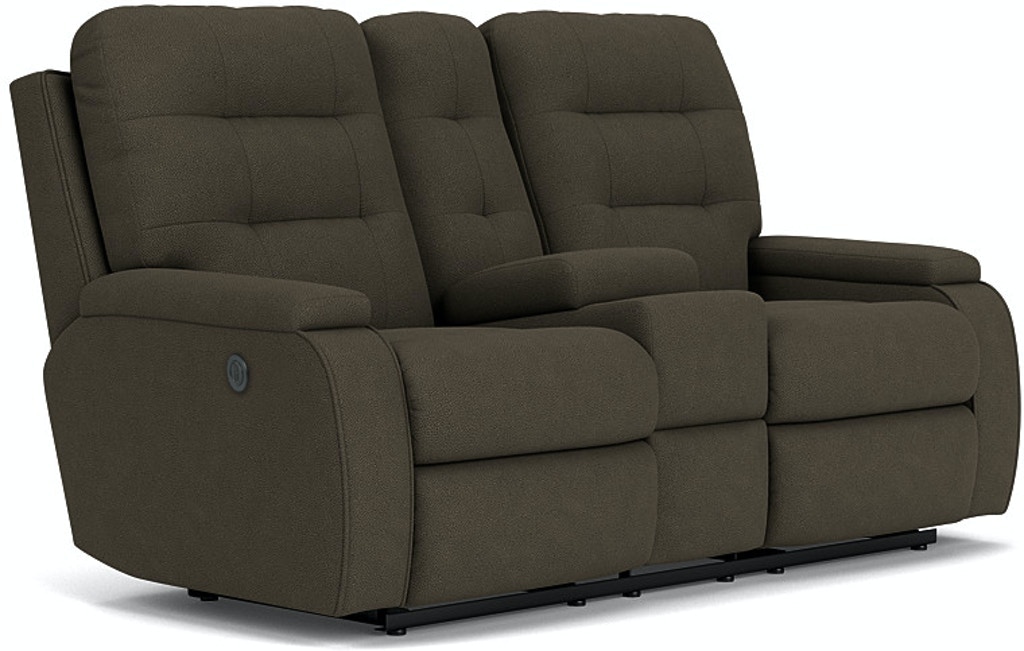 Flexsteel Kerrie Fabric Reclining Loveseat