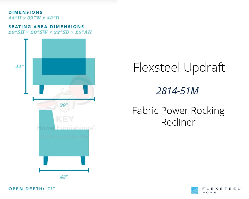 Flexsteel Updraft Fabric Power Rocking Recliner 281451M Portland, OR