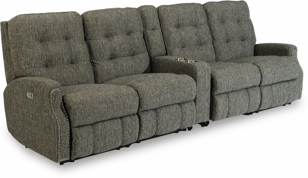 Flexsteel Power Reclining Sectional with Power Headrests 2881-SECTPH