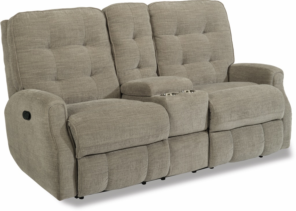 Flexsteel Devon Fabric Reclining Loveseat - Thumbnail 5
