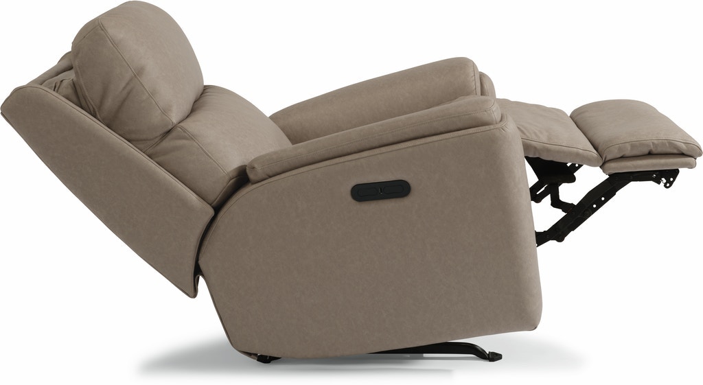 Flexsteel Minnie Fabric Power Recliner with Power Headrest - Thumbnail 2