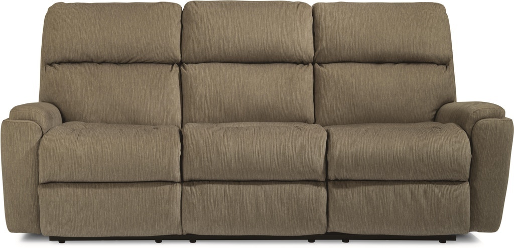 Flexsteel Davis Fabric Power Reclining Sofa with Power Headrests - Thumbnail 3